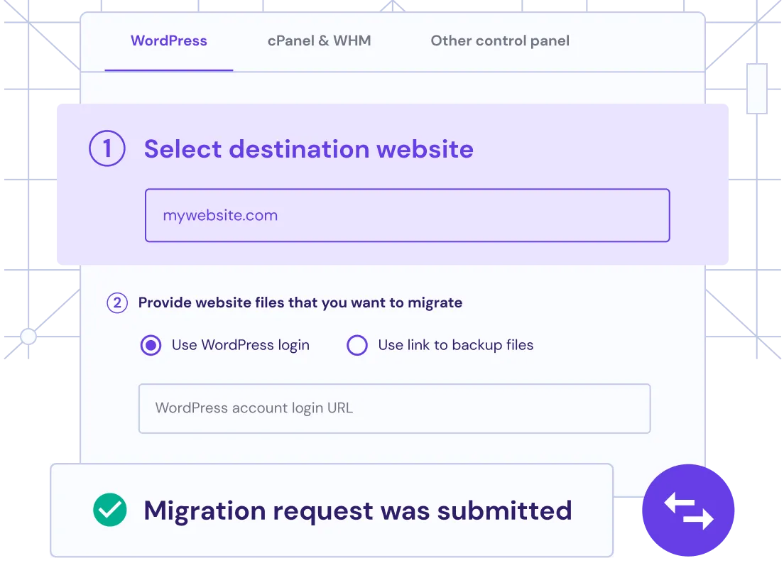 Migrare gratuită a site-ului WordPress